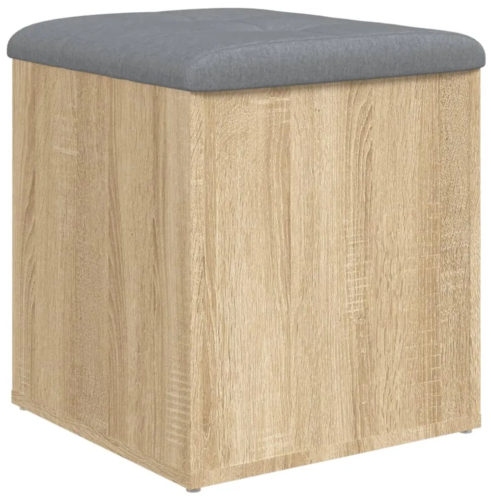 835035 vidaXL Пейка за съхранение, дъб сонома, 42x42x45 см, инженерно дърво
