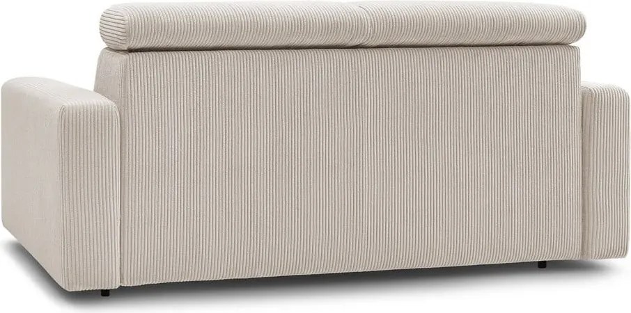 Кремав разтегателен диван от рипсено кадифе 195 cm Monaco – Bobochic Paris