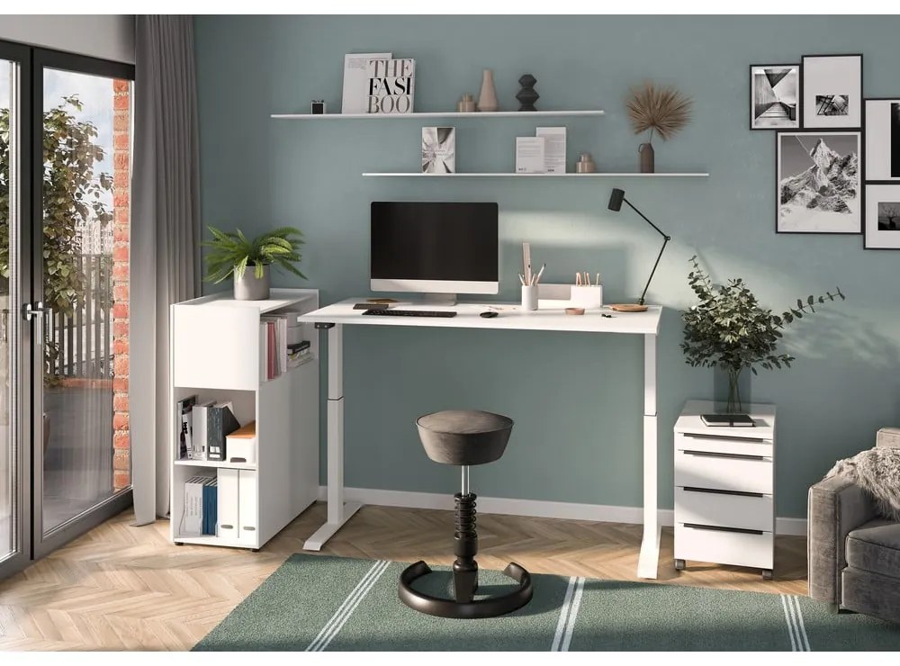 Бял шкаф за книги 80x120 cm Mailand - Germania