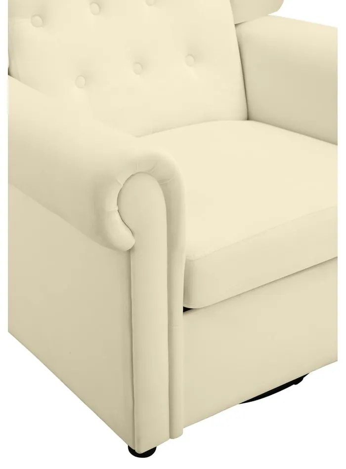 Бяло кадифено люлеещо се кресло Lillyse – Støraa