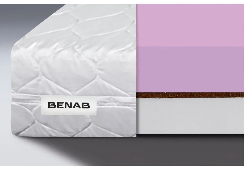 Твърд/средно твърд детски матрак с пяна с две лица 80x200 cm Coco Dreamer – BENAB