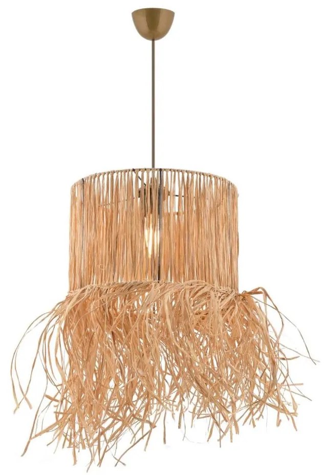 Пендант на кабел NESS 1xE27/40W/230V рафия