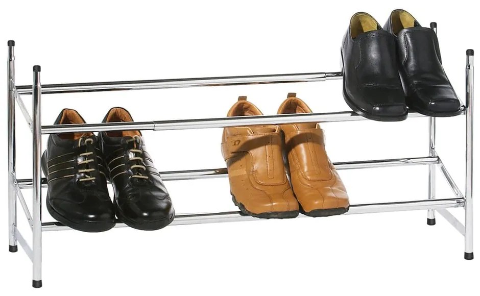 Метален телескопичен стелаж за обувки в сребрист цвят – Premier Housewares