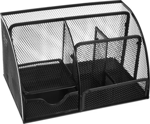 Органайзер за бюро с чекмедже Maaleo, метален моливник с 6 отделения