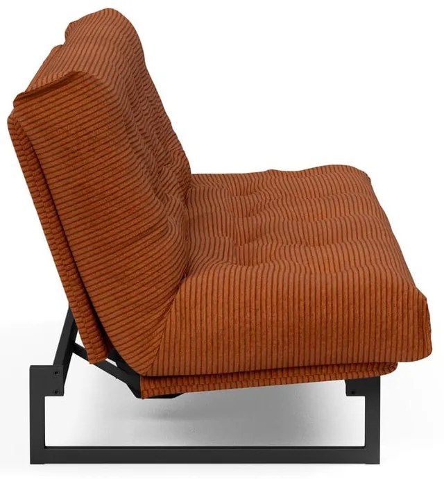 Оранжев сгъваем диван от рипсено кадифе 200 cm Fraction – Innovation