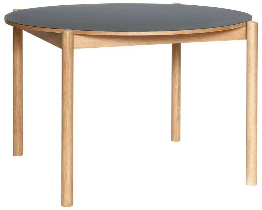 Кръгла трапезна маса от масивен дъб ø 115 cm Oblique – Hübsch