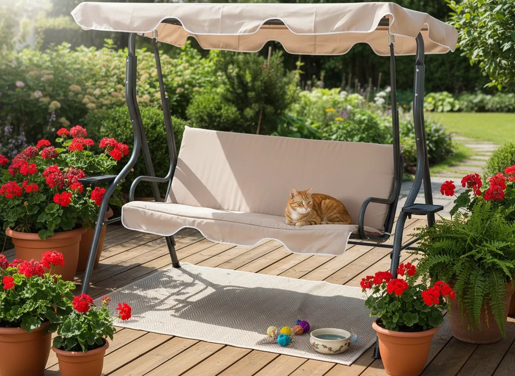 Градинска люлка Baleno-бежова