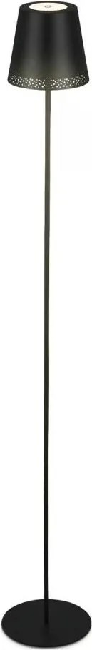 Briloner 1438015 - димируема LED подова лампа KIKI 4,3W/5V IP44 2600 mAh черна