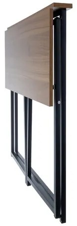 Сгъваема работна маса в стил Loft 80 x 45 cm Кафяво