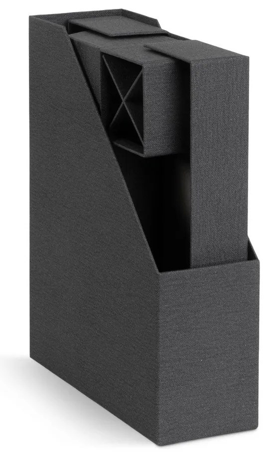 Картонени органайзери в комплект от 4 бр. Hugo Canvas Paper Laminate – Bigso