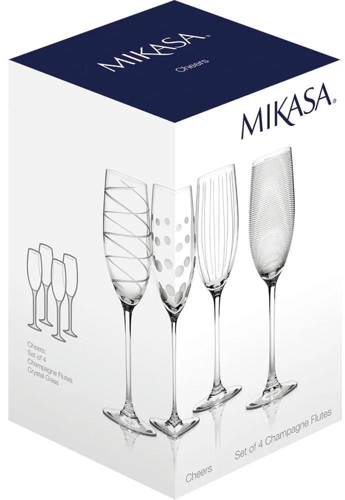 Чаши за пенливо вино в комплект от 4 чаши 250 ml Cheers - Mikasa