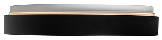 Модерна таванна лампа черна 38 см с LED и RGB - Jochie