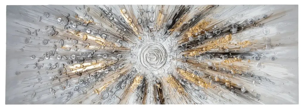 Картина atmosphera Kylia, Ръчно рисувано платно 150x150 см, Златна, Асорти дизайни