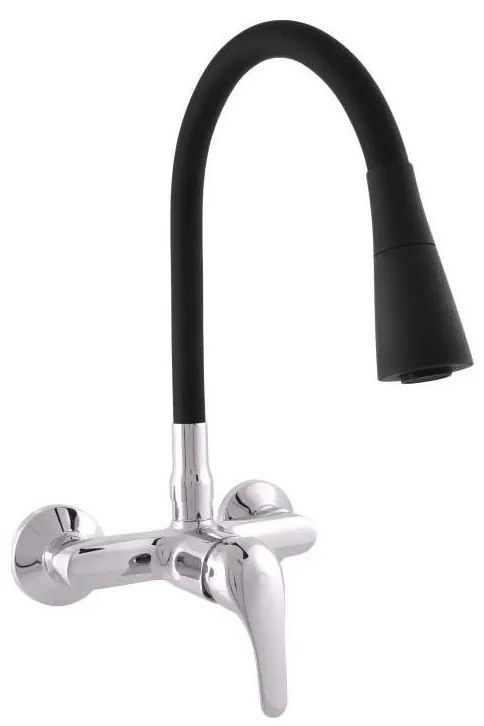 RAV Slezák SA002.5/13 - Кухненски смесител SAZAVA 32,3 cm черен/лъскав хром