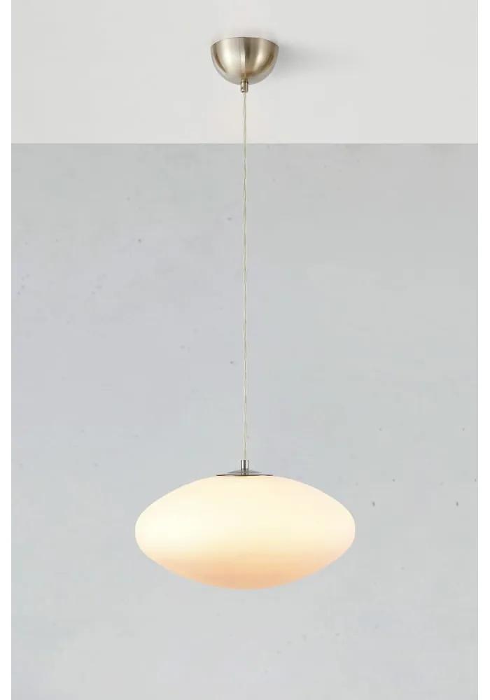 Бяла висяща лампа със стъклен абажур ø 38 cm Locus - Markslöjd