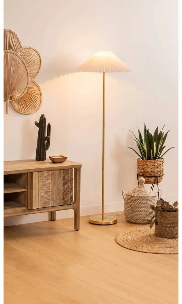 Лампион atmosphera Jiling, Метал, Златен, 150 cm