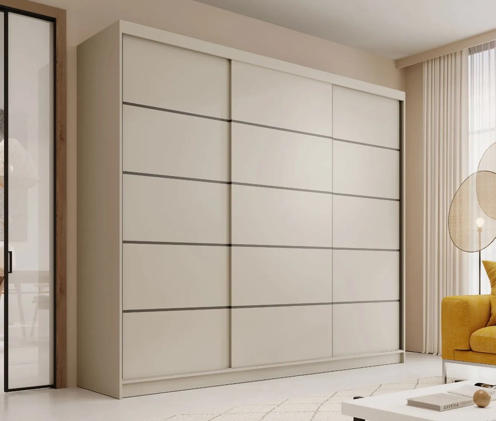 Гардероб Velvora 250 с плъзгащи врати-Кашмир