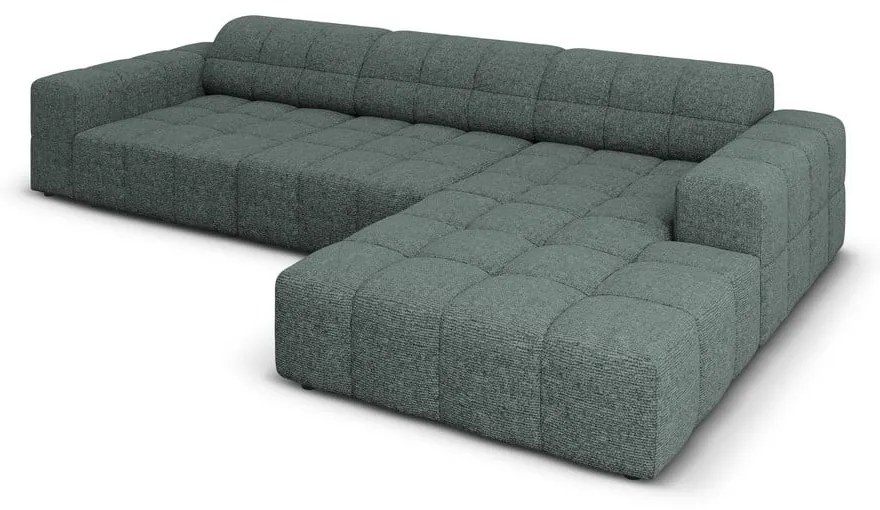 Тюркоазен ъглов диван (десен ъгъл) Chicago - Cosmopolitan Design