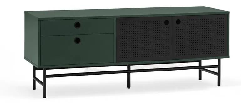 Тъмнозелена ТВ масичка 140x52 cm Punto - Teulat