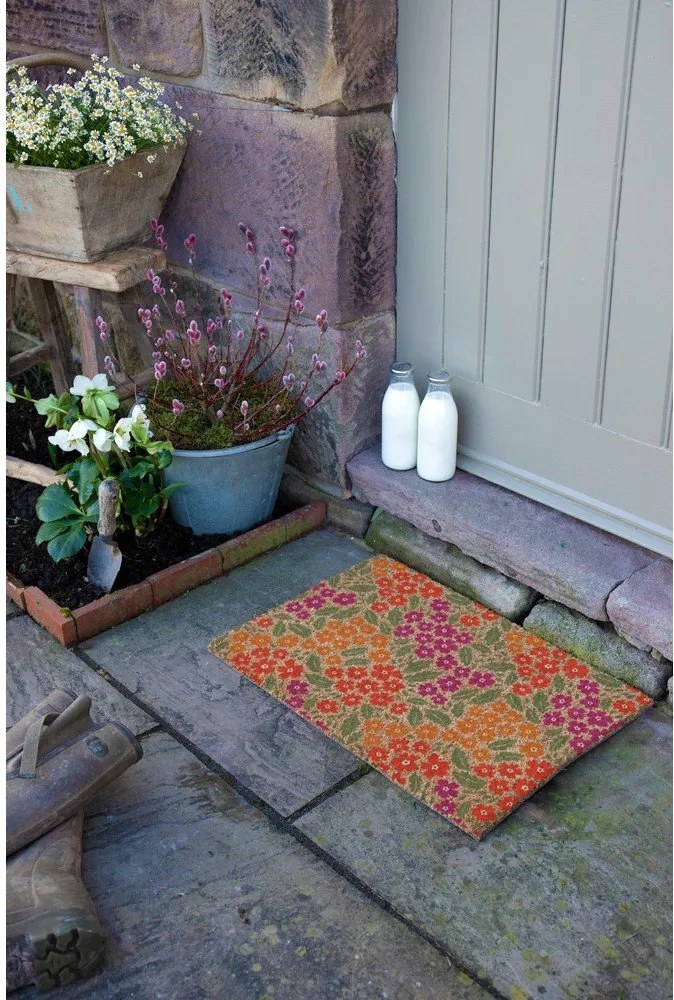 Изтривалка от кокосови влакна 40x60 cm Floral – Artsy Doormats