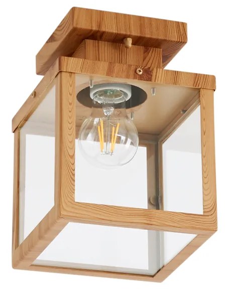 Индустриален външен плафон дърво с прозрачно стъкло - Rotterdam