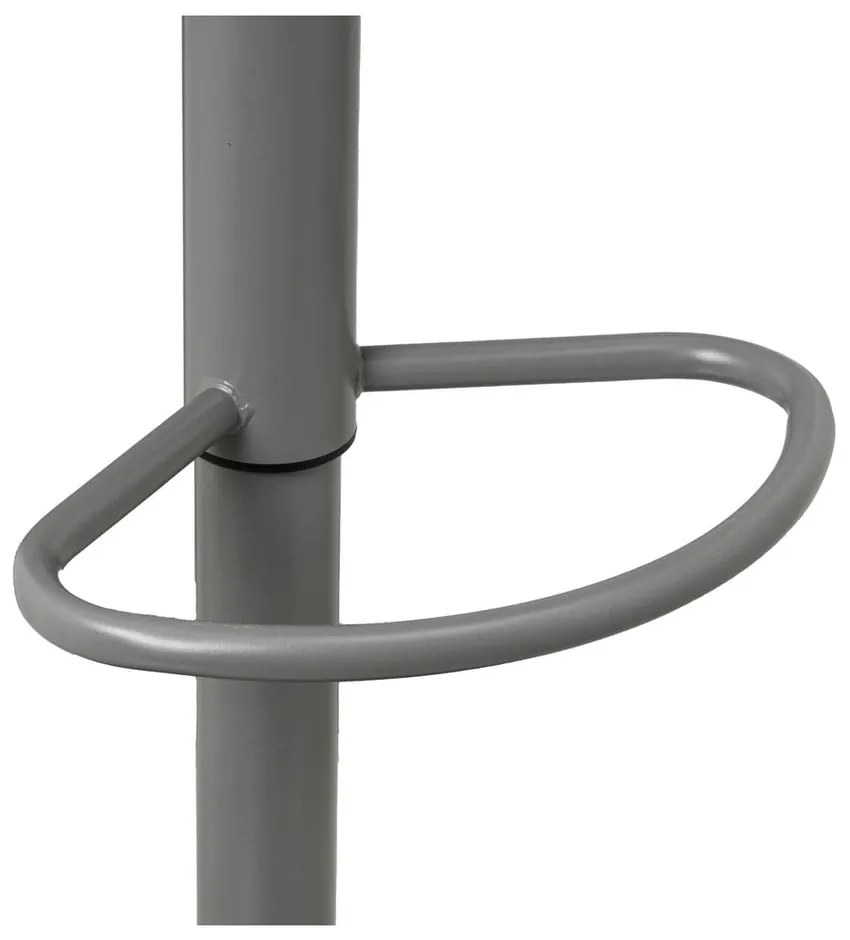 Сиви бар столове в комплект от 2 бр. с регулируема височина от имитация на кожа (височина на седалката 56,5 cm) – Casa Selección