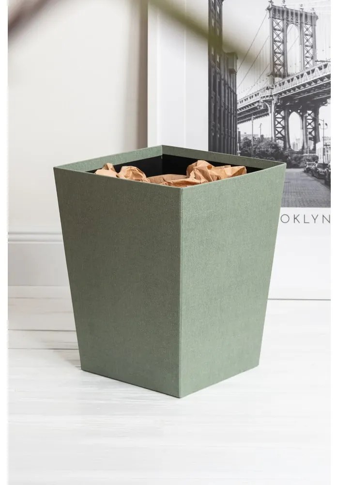 Кошче за боклук тюркоазено Sofia Canvas Paper Laminate – Bigso