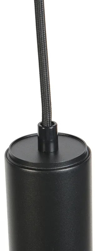 Дизайнерска висяща лампа черна GU10 50mm - Tuba Small