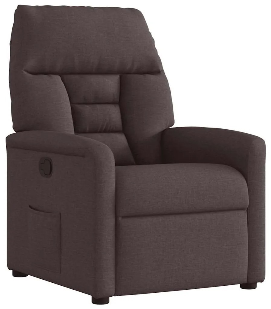 4015547 vidaXL Наклоняем стол, тъмнокафяв, текстил