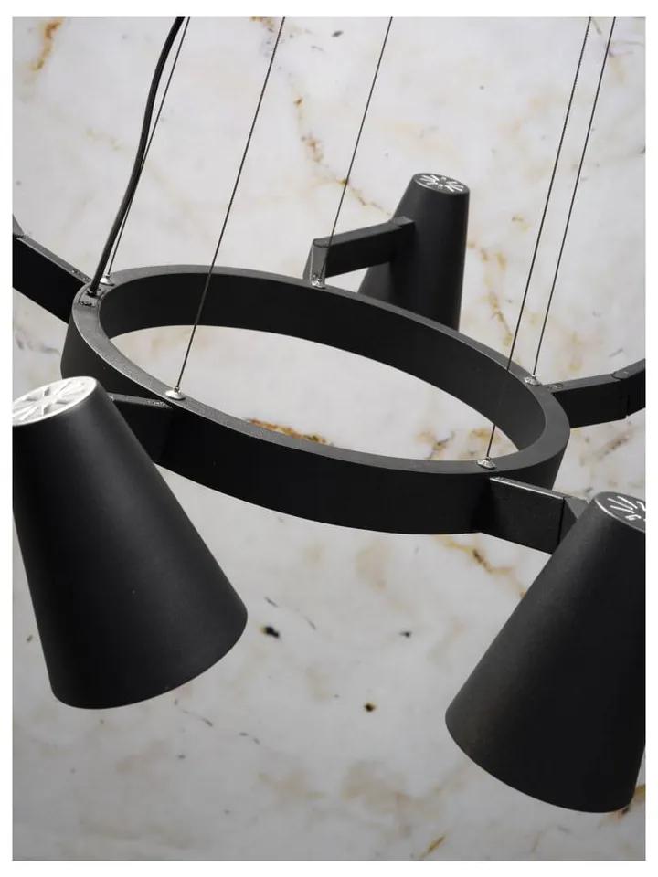 Черна висяща лампа за 5 крушки Biarritz - it's about RoMi