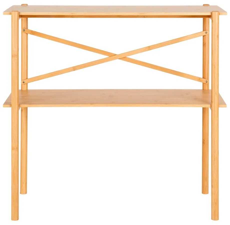 Бамбукова конзолна маса в естествен цвят 32x83 cm Manaus – House Nordic