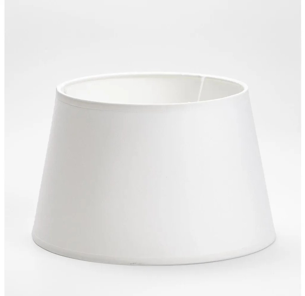 Резервен абажур за настолна лампа LORENZO E27 20x26 см бял