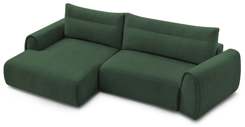 Тъмнозелен ъглов диван Aden – Bobochic Paris