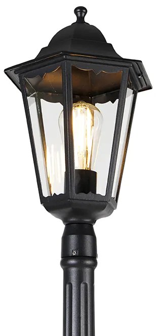 Интелигентен фенер за външно ползване черен 200 см IP44 с Wifi ST64 - Havana