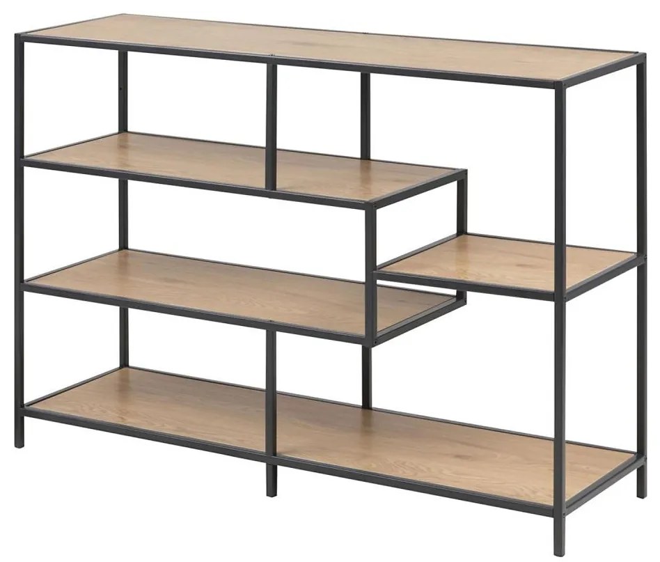 Библиотека SARON дъб/черен