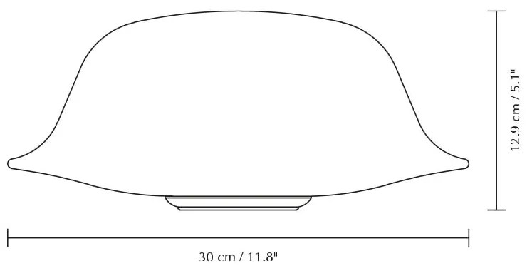 Бял абажур ø 30 cm Butler – UMAGE