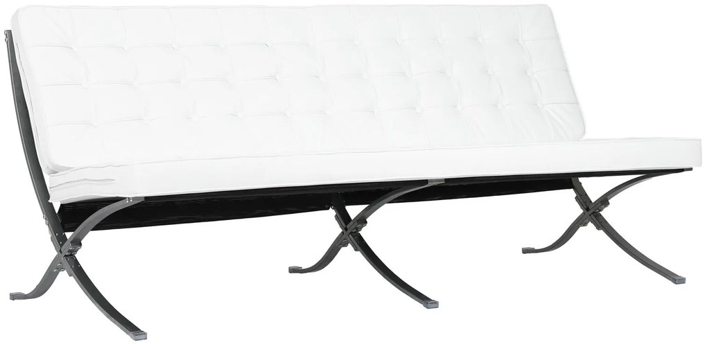 Триместен диван Casablanca-бял