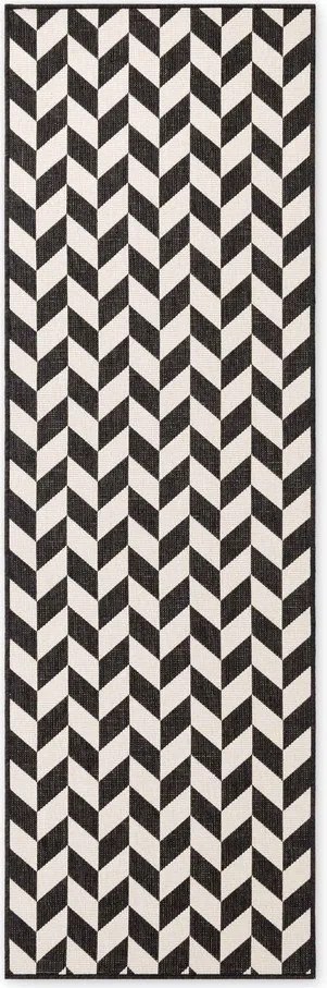 Черна/кремава пътека за открито и закрито 80x200 cm Haringey Terrick – Ted Baker