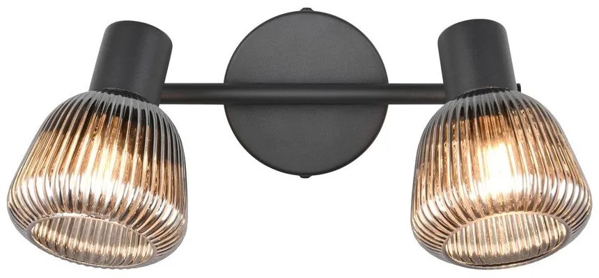 Черен прожектор ø 10 cm Tarifa – Trio