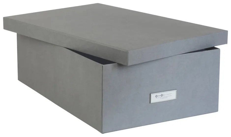 Комплект от 3 сиви кутии за съхранение Inge - Bigso Box of Sweden