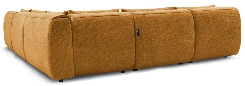 Ъглов диван в цвят горчица (променлив) Jeanne - Bobochic Paris