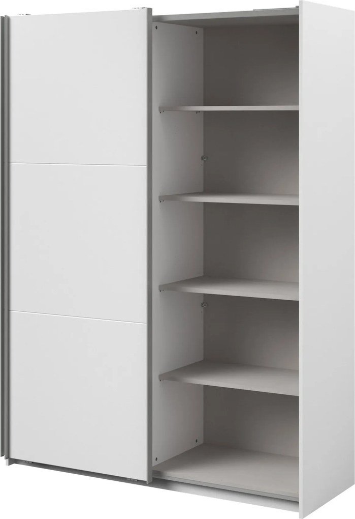 Гардероб Lynch plus с плъзгащи врати-Бял - Дължина: 150 см