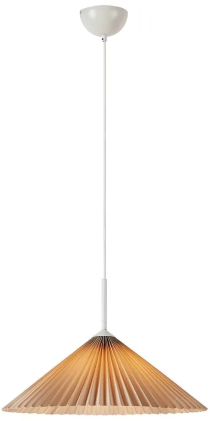 Бежова висяща лампа ø 50 cm Plisado - Markslöjd