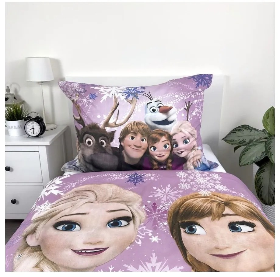 Единично памучно детско спално бельо 140x200 cm Frozen – Jerry Fabrics