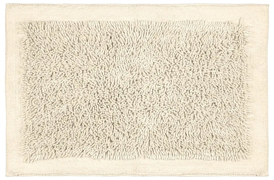 Кремава текстилна постелка за баня 60x90 cm Sidyma - Wenko