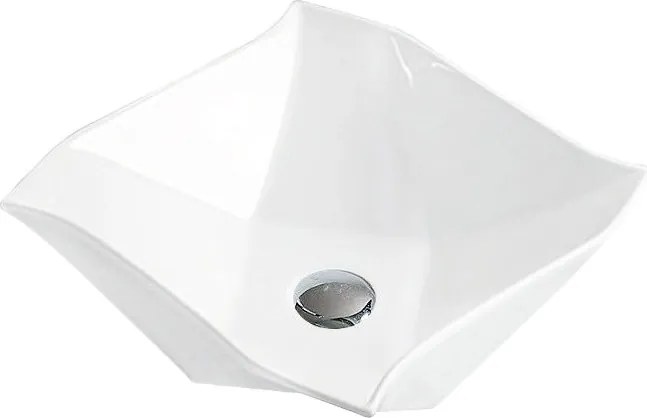 Mexen Elvira мивка за плот 42 x 42 см, бяла - 21894200