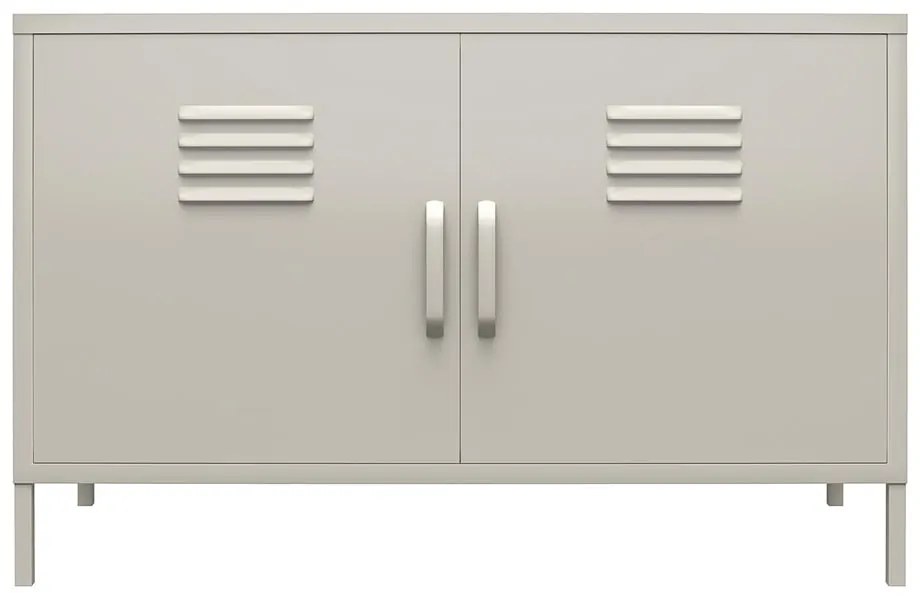 Кремаво метално шкафче 100x64 cm Bradford – Støraa