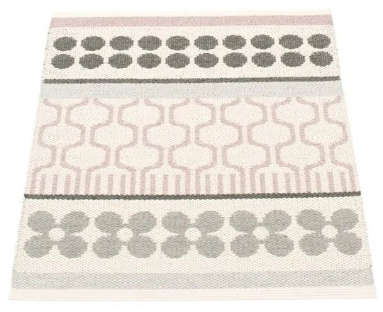 Светлорозов и сив килим за открито и закрито 70x90 cm Asta Pale Rose – Pappelina