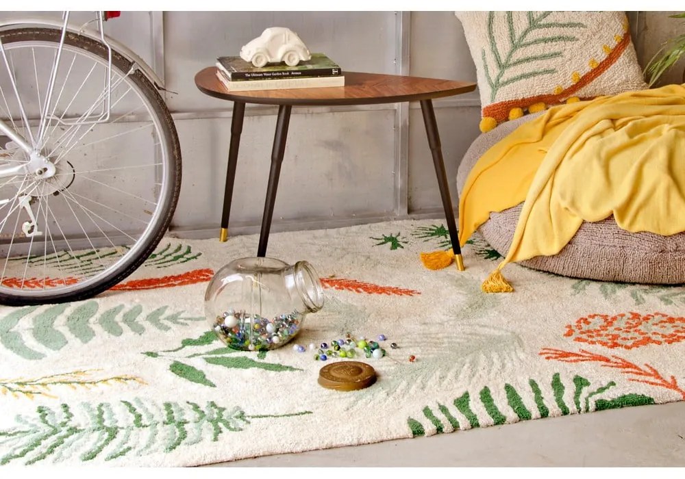 Памучен ръчно изработен детски килим подходящ за пране 140x200 cm Botanic Plants – Lorena Canals