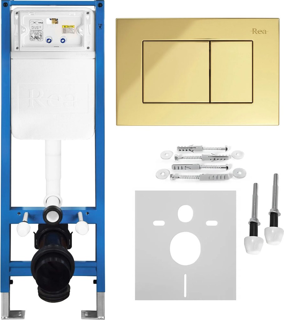 Комплект Структура за Вграждане за WC Slim 024N с Бутон J Gold